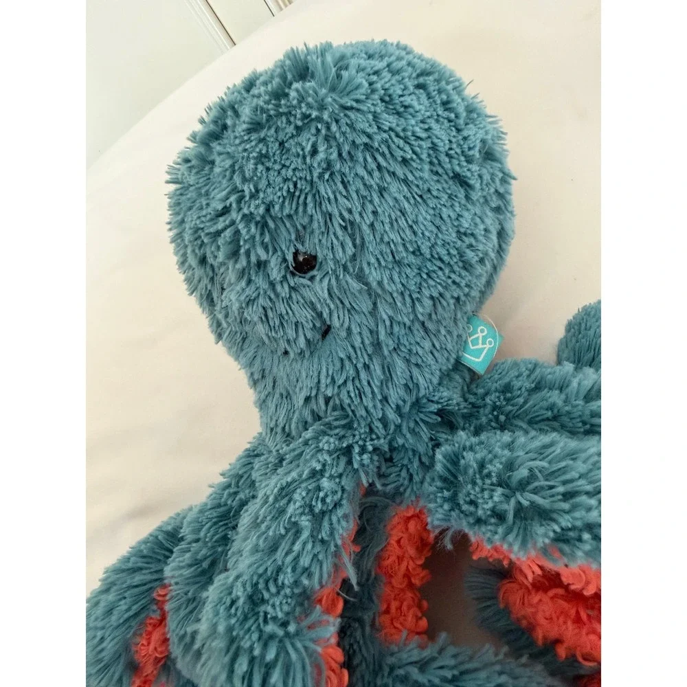 Manhattan Toy Company Teal Blue Coral Orange Octopus Plush Stuffed Animal 2020